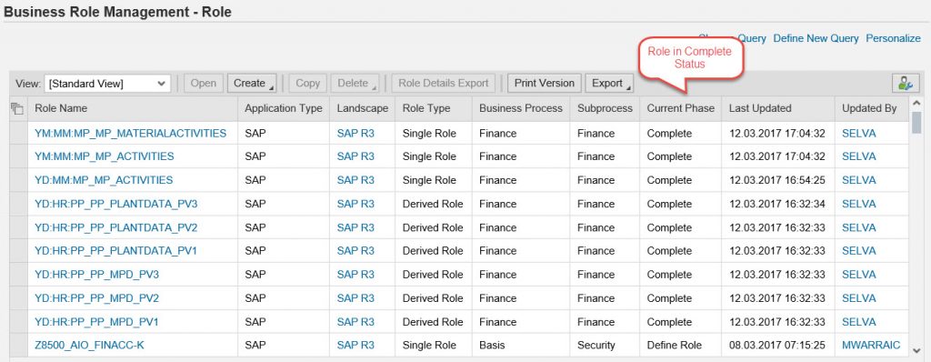 business role assignment in sap grc